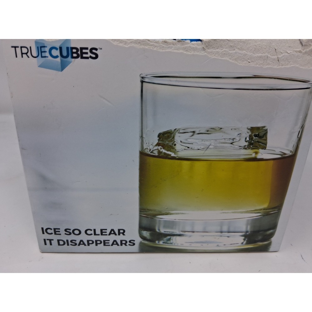 True Cubes Crystal Clear Ice Cube Maker 4 Large 2"x2"x2" Ice Cubes